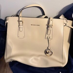 Michael Kors Beige Satchel Bag